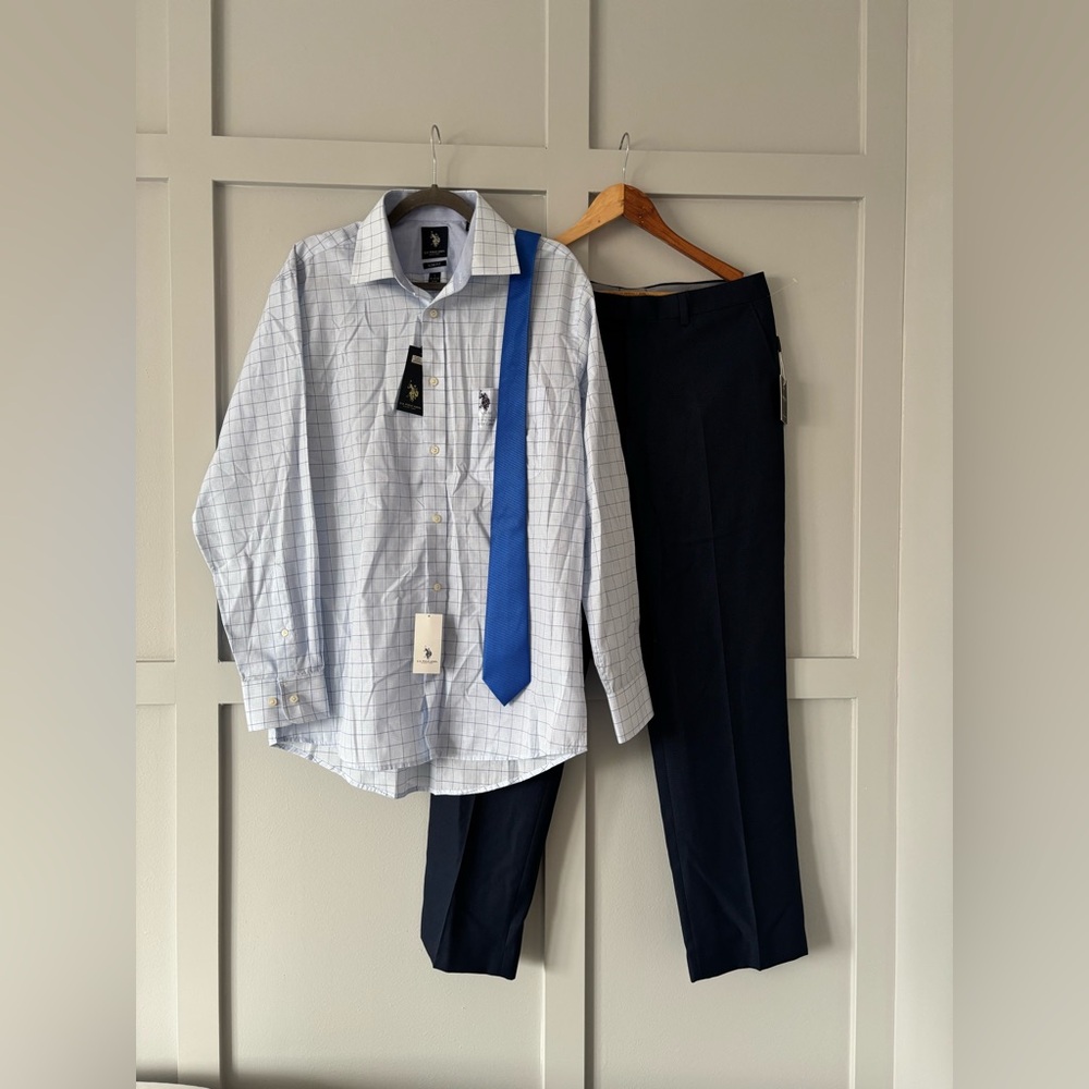 Men's NWT Bundle Shirt, Pants, and Tie - Picture 2 of 16